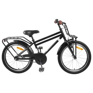 vidaXL Kinderfiets 18 Inch voor 5-7 jaar oud Zwart, Verzenden, Nieuw
