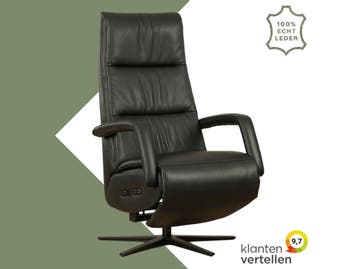 Leren relaxfauteuil met hartbalans Calm, Ophalen of Verzenden