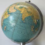 SVH - Vintage Staatkundige Globe - Globe tafellamp - Hout,