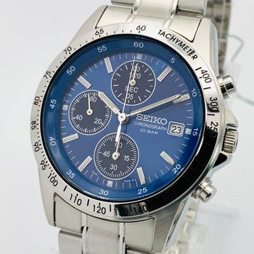 Seiko - Chronograph Blue Dial - Zonder minimumprijs -
