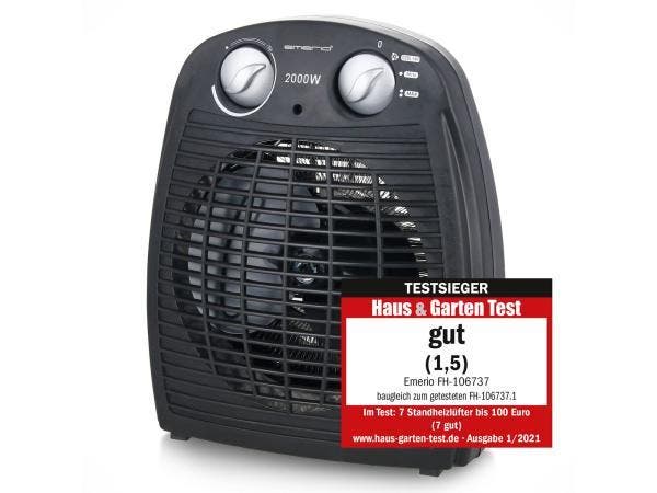 Veiling - Emerio Ventilator Kachel - 25 m² - 2000W, Huis en Inrichting, Kachels