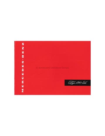 1957 MERCEDES BENZ 190 SL BROCHURE DUITS, Ophalen of Verzenden
