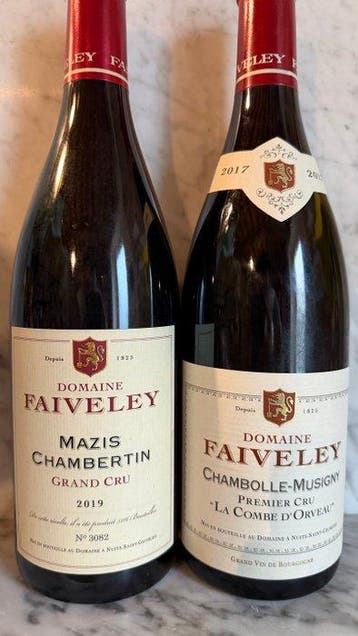 2019 Domaine Faiveley Mazis-Chambertin Grand Cru & 2017, Verzamelen, Wijnen, Nieuw