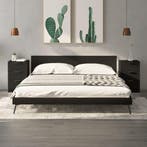 vidaXL Nachtkastjes 2 st 40x36x65 cm zwart, Verzenden, Nieuw