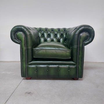 Chesterfield style - Fauteuil - club - Cuir - Nouvelle