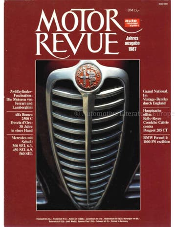 1987 MOTOR REVUE JAARBOEK DUITS, Ophalen of Verzenden, Nieuw
