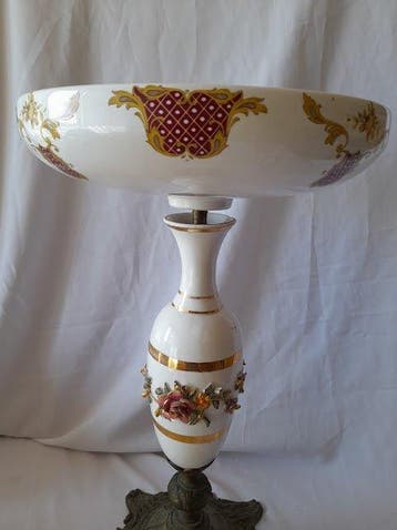 Saladier - Bronze, Porcelaine
