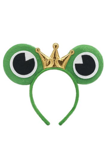 KIMU® Haarband Kikker Groen Kroontje Groene Diadeem Prins Go, Ophalen of Verzenden