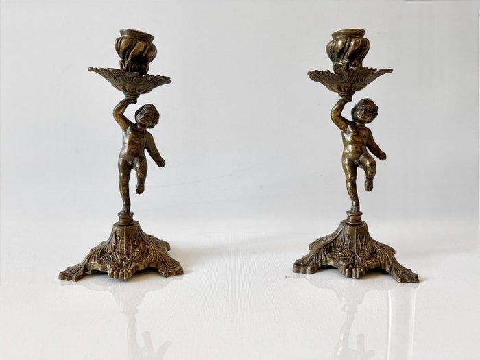 Kaarsenhouder - Metaal, Antiek en Kunst, Curiosa en Brocante
