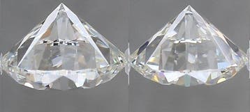 2 pcs Diamant (Natuurlijk) - 2.11 ct - Rond - G - VVS2 -