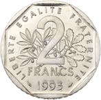 Frankrijk. 2 Francs 1993 Jean Moulin. Essai en Nickel, Postzegels en Munten