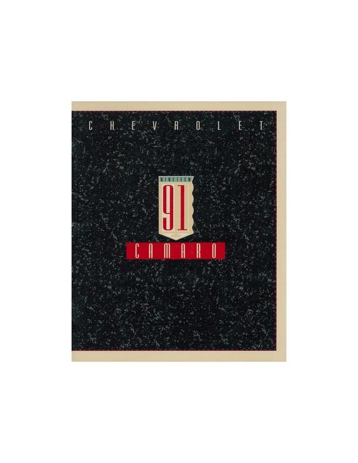 1991 CHEVROLET CAMARO BROCHURE ENGELS, Livres, Autos | Brochures & Magazines