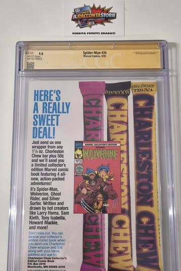 Spider-Man 26 - Spider-Man #26 - 1 Graded comic, Signed, Nieuw