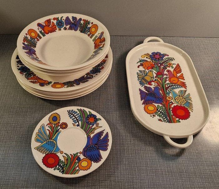 Villeroy & Boch - Christine Reuter - Waiter (10) - Acapulco, Antiquités & Art, Antiquités | Meubles | Tables