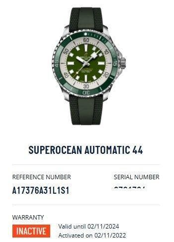 Breitling - Superocean 44 “Green Dial” - A17376A31L1S1 -, Nieuw