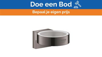 Bieden: Grohe Selection Hard Graphite Cup Holder, Ophalen of Verzenden, Nieuw