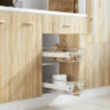vidaXL Draadmanden uittrekbaar 2 st 400 mm zilverkleurig, Verzenden, Nieuw