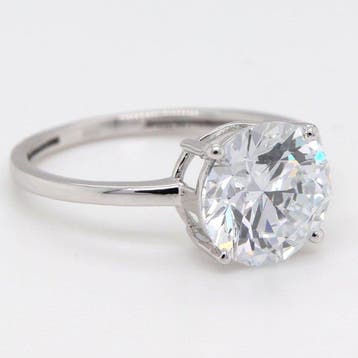 Zonder minimumprijs - Ring - 14 karaat Witgoud - 3.01ct. tw., Nieuw
