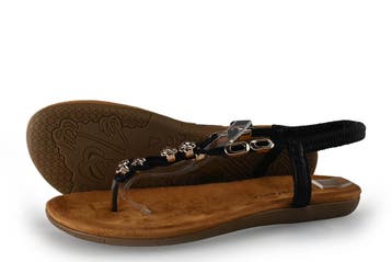Dolcis Sandalen in maat 41 Zwart, Dolcis, Verzenden, Zwart, Sandalen of Muiltjes