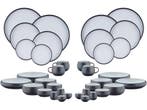 GOURMET Compleet Servies - 36 stuks - Onyx zwart, Huis en Inrichting, Verzenden, Nieuw