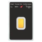 2 grammes - Or .999 - 2g Gold Bar Argor Heraeus (In Assay) -, Timbres & Monnaies, Métaux nobles & Lingots
