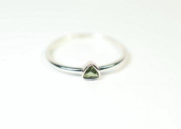ring Moldaviet / facetgeslepen / nieuw - 1.12 g - (1)