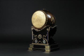 Boeddhistische Tempel Taiko Drum – Nashiji Maki-e, Draak &, Antiek en Kunst