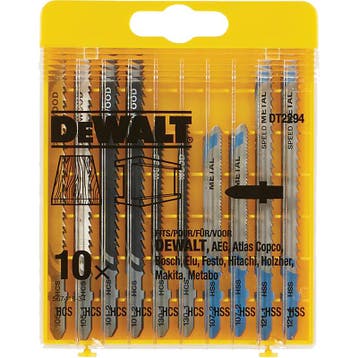 DeWALT DT2294-QZ Decoupeerzaagbladen 10-Delige Set, Verzenden, Nieuw