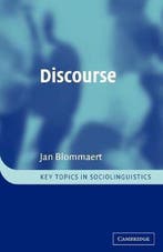 Discourse 9780521535311 Jan Blommaert, Verzenden, Gelezen, Jan Blommaert