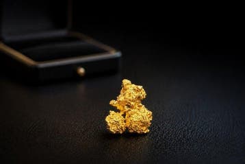 Goud Goud nugget - Hoogte: 7.65 mm - Breedte: 6.53 mm- 0.84