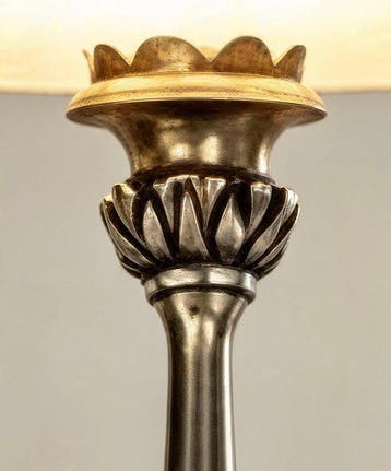 Lampe de table (2) - Plaqué(e) argent - Lampes de table