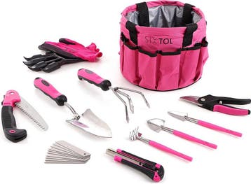 Zestaw 10 narzdzi ogrodowych SIXTOL GARDEN PINK, Verzenden