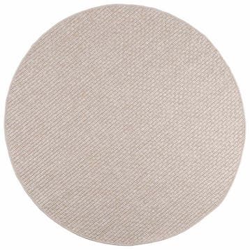 vidaXL Vloerkleden Rond FARO Crème Ø 200 CM Polyester, Verzenden