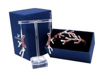 Swarovski - Koraaltakken LINE - Kristallen, rhodiumlaag -