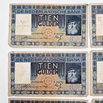 Pays-Bas. - 6 x 10 Gulden - 1938/1939 - PL36 (Sans prix de