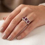 Sans prix de réserve - Bague Argent Rubis, Bijoux, Sacs & Beauté, Bagues