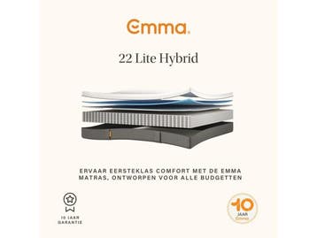 Veiling - Emma hybrid light matras 140X200, Huis en Inrichting, Slaapkamer | Matrassen en Bedbodems, Nieuw