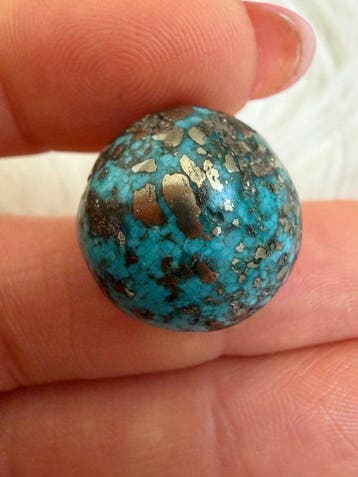 Turquoise Echt juweel! Topkleur Neishabour Turkoois 28,45