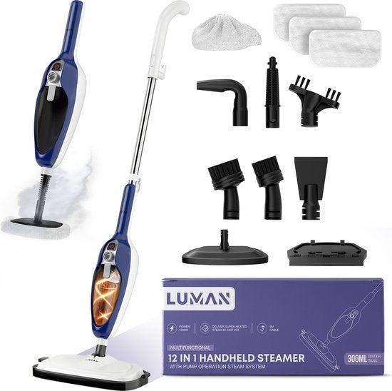 2dekans | LUMAN 12 in 1 Stoomreiniger Én Handstomer V1 -, Electroménager, Vapeurs, Enlèvement ou Envoi
