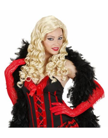 Blonde Jessica Pruik met krullen burlesque / romeins, Ophalen of Verzenden, Nieuw
