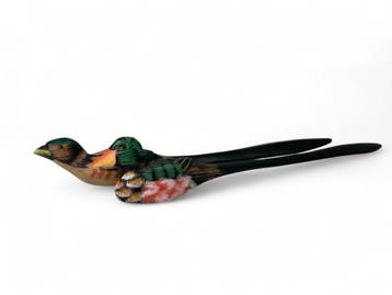 Veiling - 11x Uniek! Duckhunter Houten Vogel Briefopener col, Verzamelen, Beelden en Beeldjes, Nieuw