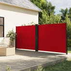 vidaXL Windscherm uittrekbaar 180x1200 cm rood, Verzenden