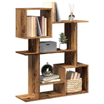 vidaXL Kamerscherm / boekenkast 92x29x112 cm hout oud, Verzenden, Nieuw