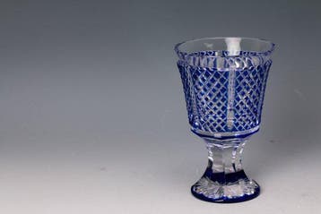 Satsuma Kiriko - Beker - Glas - Beker met hoge voet,