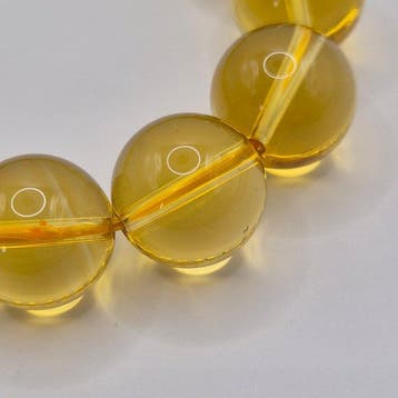 Citrien - Ascendant Solar Citrine Armband – 14,1 mm kralen,, Verzamelen, Mineralen en Fossielen