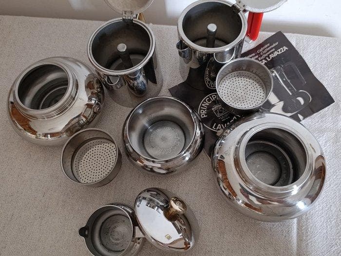Lavazza - Balzano - Koffiepot (5) - principessa Red e, Antiek en Kunst, Antiek | Keukengerei