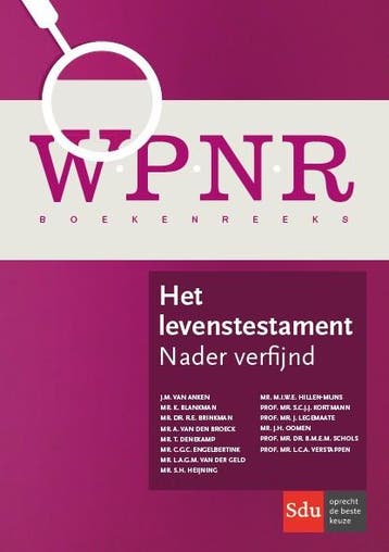Het levenstestament / WPNR Boekenreeks 9789012399944, Verzenden