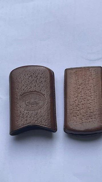 Victorian Antique – Leather Match Case with Match Striker,, Nieuw