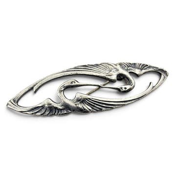Zilver - Broche - Art Nouveau 1910s – 1930s