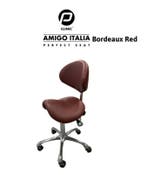 Tabouret Amigo Italia Bordeaux Rood - Ergonomische Werkkr..., Verzenden, Nieuw, Overige typen